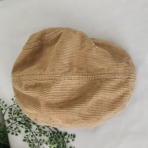 Target Neutral Tan Courderoy Burret Cap Hat